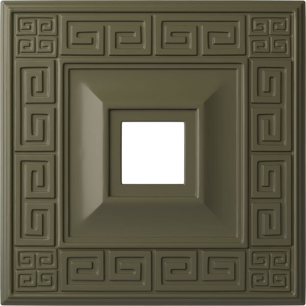 Ekena Millwork Eris Ceiling Medallion (Canopies up to 9 7/8"), 18"W x 18"H x 3 1/2"ID x 1 1/8"P, Painted Turtle CM18ERPTF - main